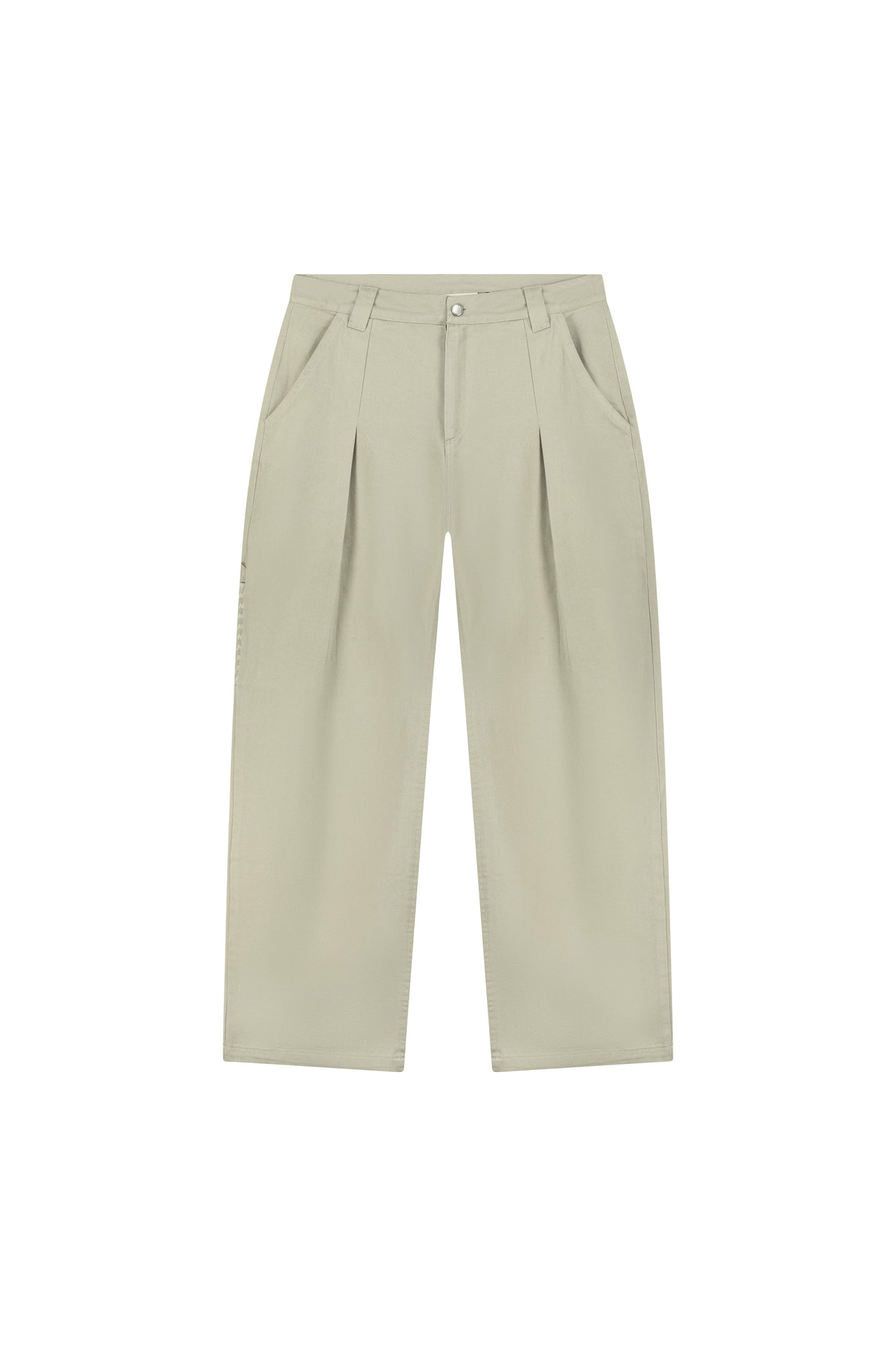 Wide-Leg Pleated Trouser (Camel)